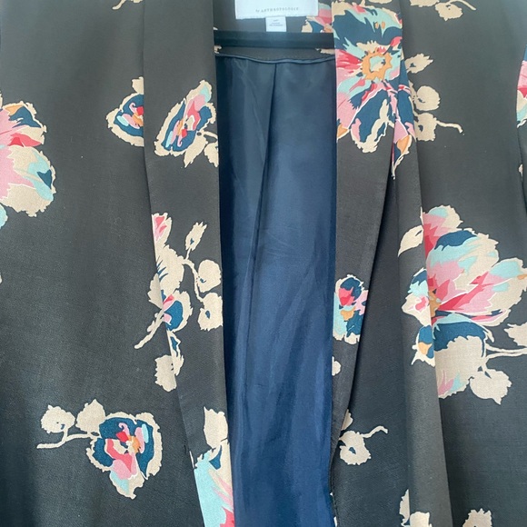 Anthropologie Tavie Floral Silk Blazer - Picture 6 of 16